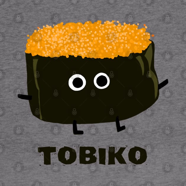 Tobiko - Flying Fish Roe Sushi by Coffee Squirrel